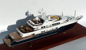 Trinity Yachts Hull No. T-039 "Unbridled" Tri-Deck Motor Yacht. 191'-Model by Abordage