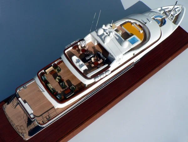 Trinity Yachts Hull No. T-039 "Unbridled" Tri-Deck Motor Yacht. 191'-Model by Abordage