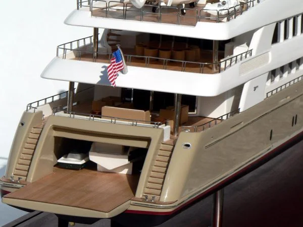 Trinity Yachts Hull No. T-043 "Mine Games" Tri-Deck Motor Yacht. 196'-Model by Abordage