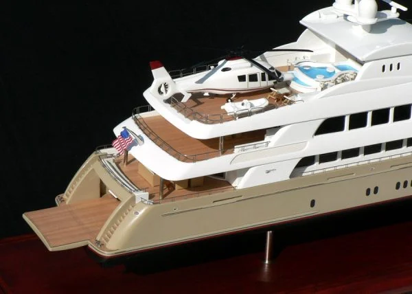 Trinity Yachts Hull No. T-043 "Mine Games" Tri-Deck Motor Yacht. 196'-Model by Abordage