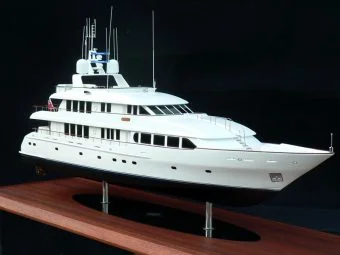 Trident 130' Tri-Deck Motor Yacht "Crili" Model by Abordage