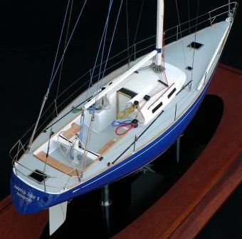 Sparkman & Stephens sailing yacht model built by Abordage