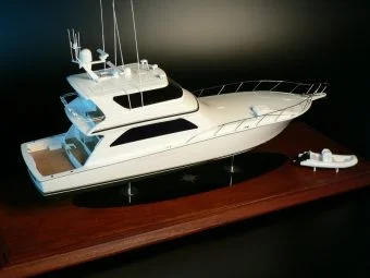 Viking 74 Convertible Enclosed Bridge model built by Abordage
