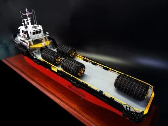 Supply Boat Josephine K Miller model built by Abordage