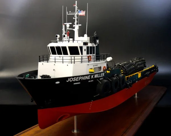 Supply Boat Josephine K Miller model built by Abordage
