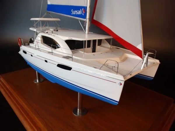 Leopard 44 Catamaran desk model by Abordage