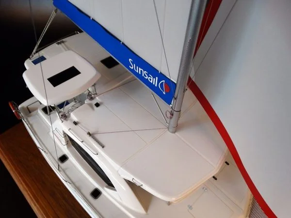 Leopard 44 Catamaran desk model by Abordage