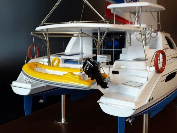 Leopard 44 Catamaran desk model by Abordage