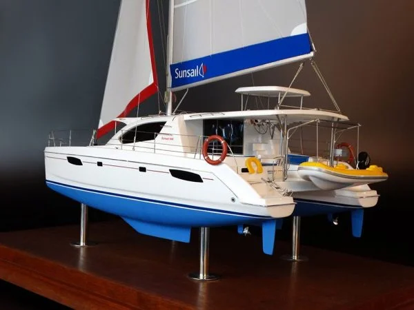 Leopard 44 Catamaran desk model by Abordage