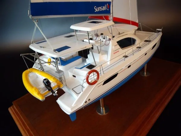 Leopard 44 Catamaran desk model by Abordage