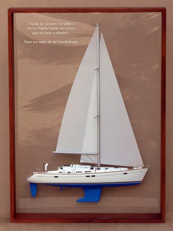 Beneteau 423 Framed half model by Abordage