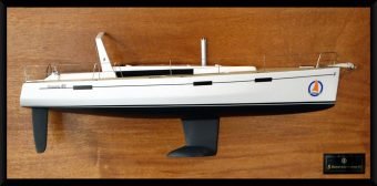 Beneteau Oceanis 45 half model with deck details