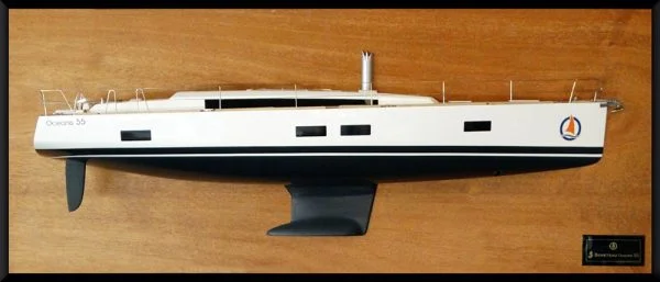 Beneteau Oceanis 55 half model with deck details