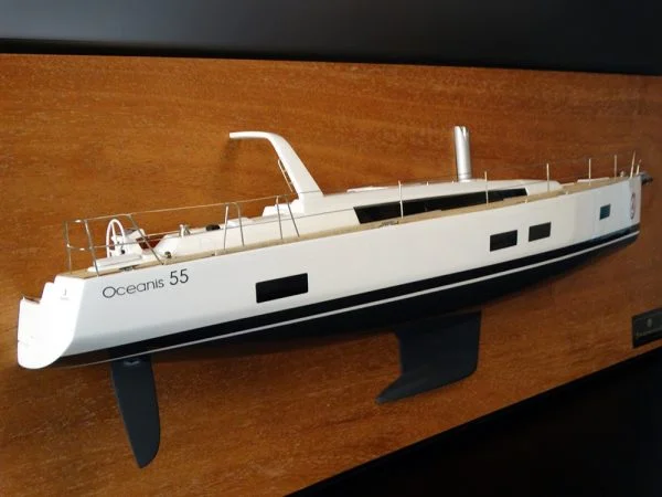 Beneteau Oceanis 55 half model with deck details