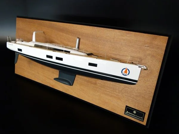 Beneteau Oceanis 55 half model with deck details