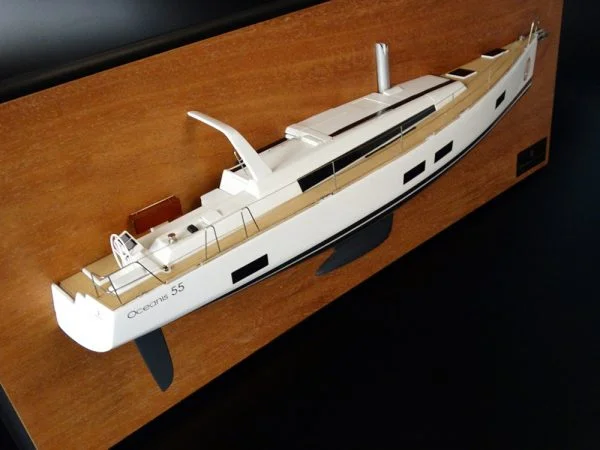 Beneteau Oceanis 55 half model with deck details