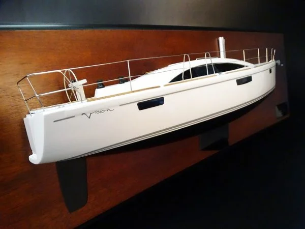 Bavaria Vision 46 half model with deck details