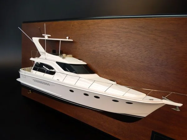 Ocean Alexander 48 Sedan Flybridge half model
