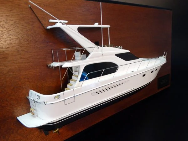Ocean Alexander 48 Sedan Flybridge half model