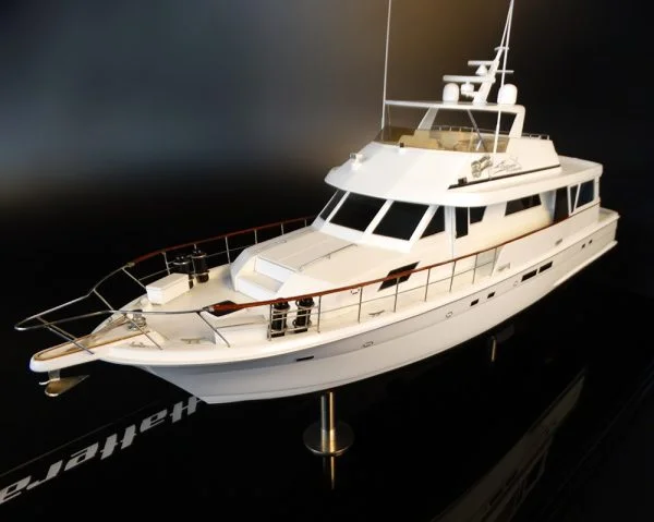Hatteras 72 custom model