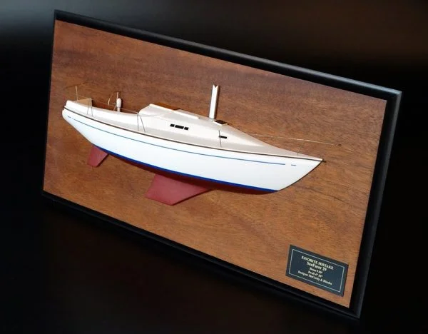 Seafarer 29 half model with deck details