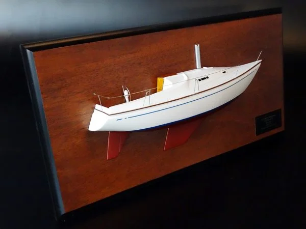 Seafarer 29 half model with deck details