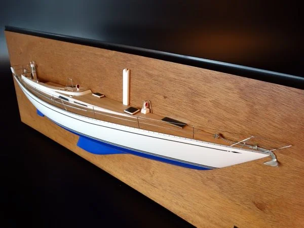 Nautor Swan 65 half model with deck details