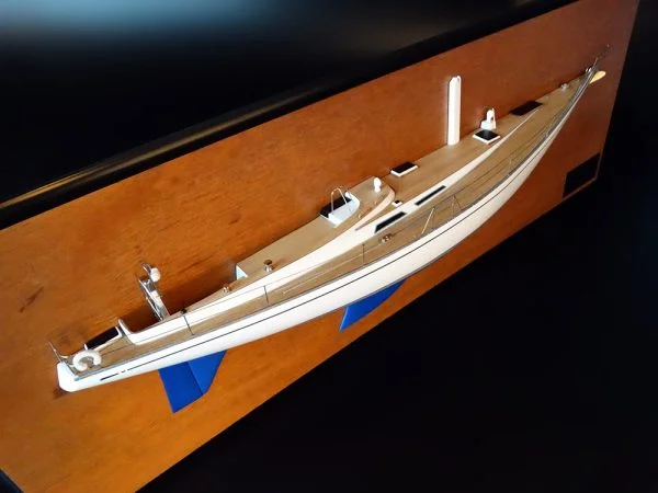Nautor Swan 65 half model with deck details