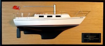 Columbia 8.7 mts half model with deck details