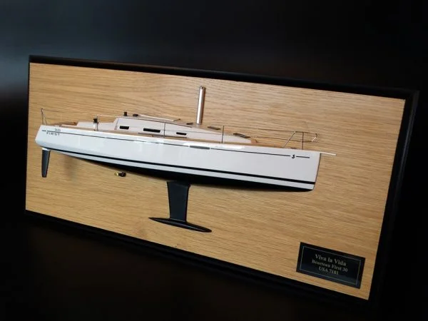 Beneteau First 30 half model with deck details