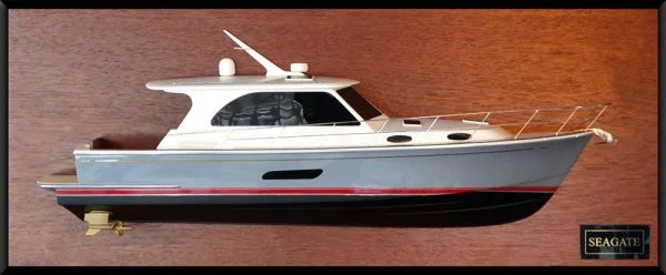 Grand Banks 44 Eastbay SX half model with deck details
