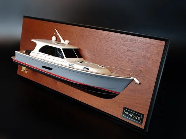 Grand Banks 44 Eastbay SX half model with deck details