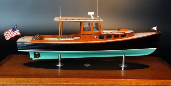 POSTHASTE IV, a 34 ft lobsterboat-inspired day cruiser, custom model