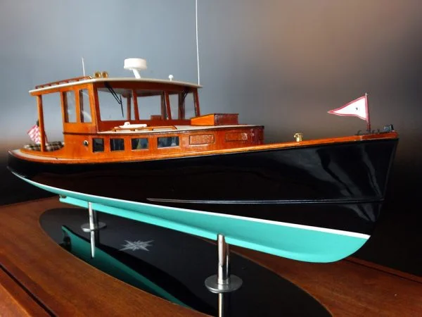 POSTHASTE IV, a 34 ft lobsterboat-inspired day cruiser, custom model