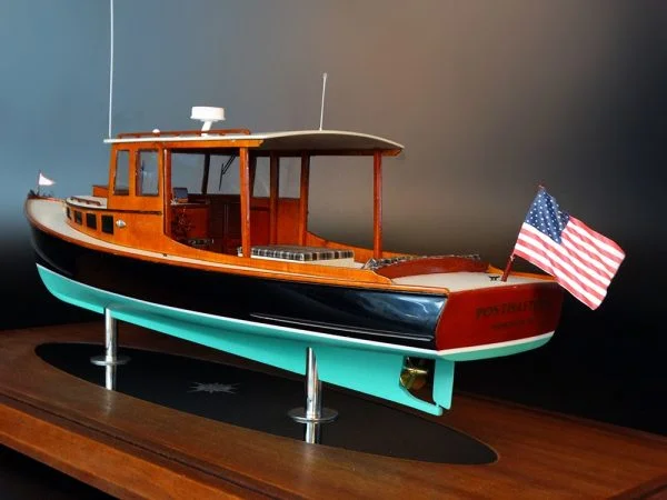 POSTHASTE IV, a 34 ft lobsterboat-inspired day cruiser, custom model
