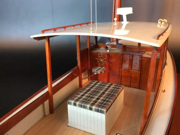 POSTHASTE IV, a 34 ft lobsterboat-inspired day cruiser, custom model