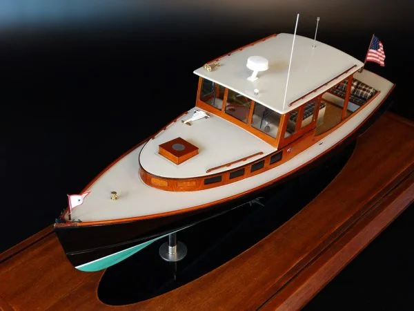 POSTHASTE IV, a 34 ft lobsterboat-inspired day cruiser, custom model