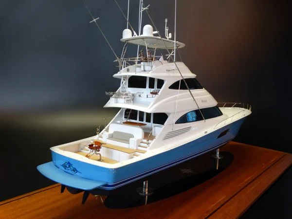 Viking 92 enclosed bridge with a skybridge custom model
