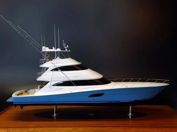 Viking 92 enclosed bridge with a skybridge custom model
