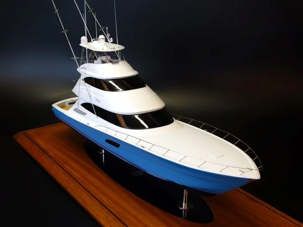 Viking 92 enclosed bridge with a skybridge custom model
