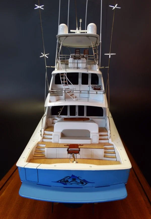 Viking 92 enclosed bridge with a skybridge custom model