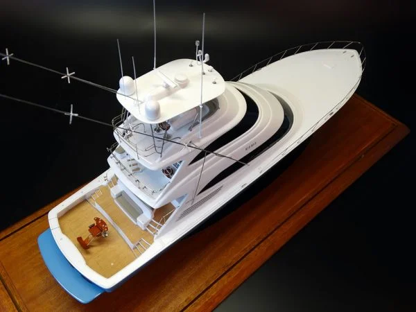 Viking 92 enclosed bridge with a skybridge custom model