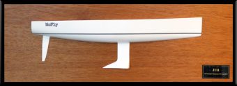 J111 flush deck half hull