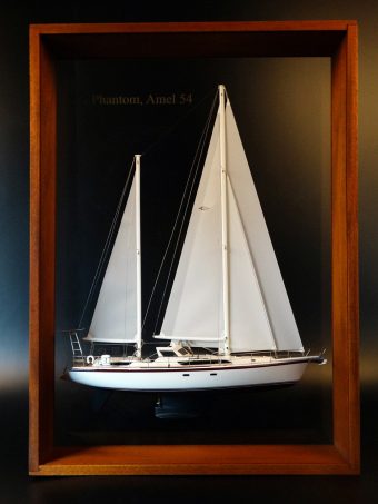 Amel 54 framed half model