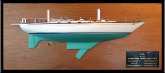 F&C 44 Ketch half model with deck details