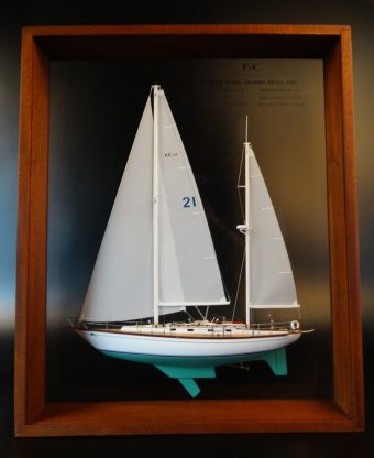 F&C 44 Ketch framed half model