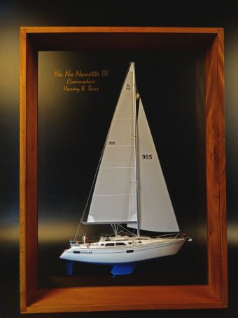 Hunter Legend 37.5 framed half model