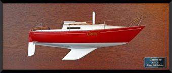 C&C 25 half model with deck details
