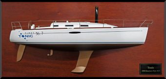 Beneteau First 36.7 custom half model with deck details