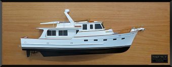 Fleming 53 power boat half model with deck details